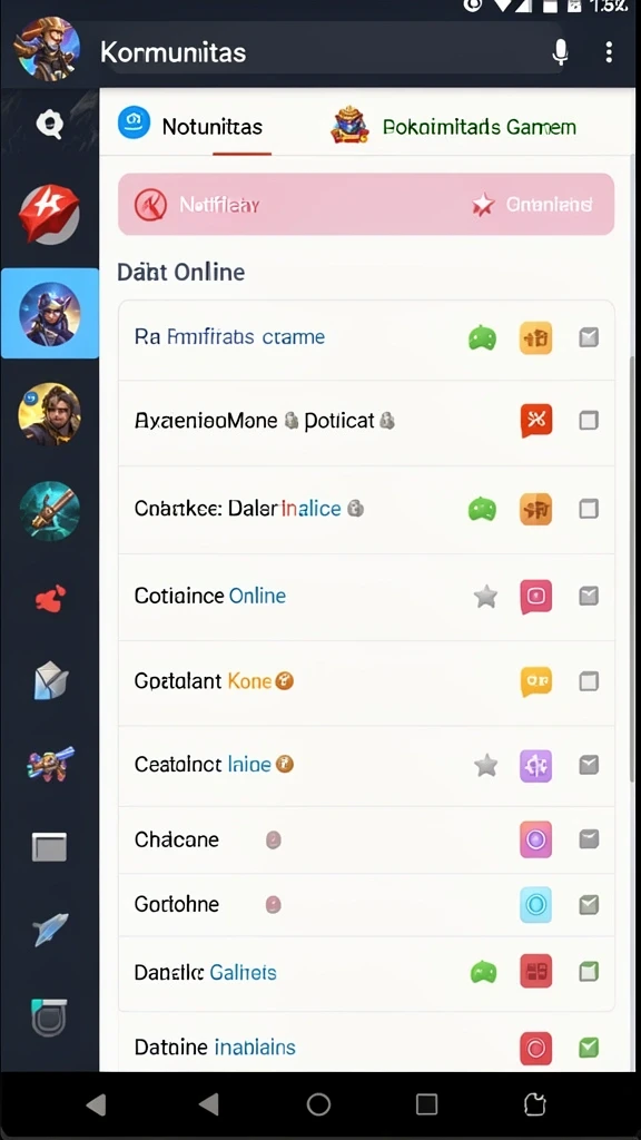 bolagila - Screenshot memperlihatkan fitur komunitas dan interaksi antar pemain.