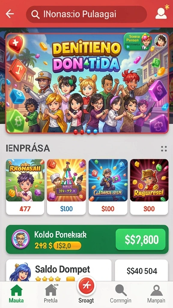 dorahoki - Tampilan awal permainan DORAHOKI yang penuh warna.